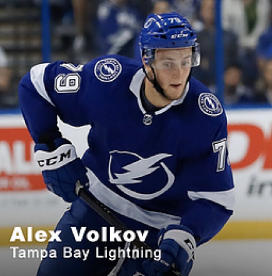 Dan Milstein Hockey On Twitter Congratulations To Alex Volkov On Earning The First Nhl Call Up With Tampa Bay Lightning Wearegoldstar