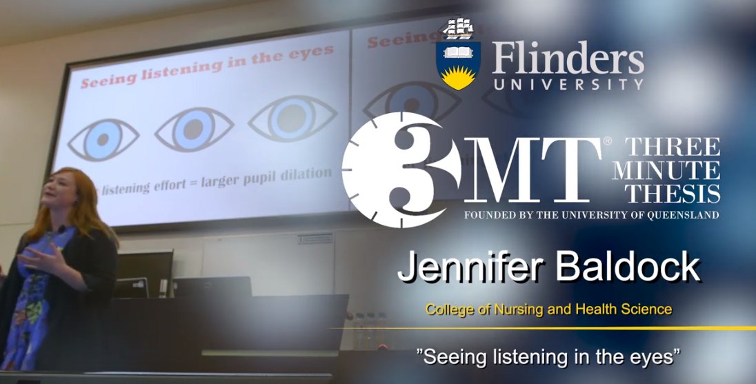 Check out my winning 3 Minute Thesis presentation here! youtube.com/watch?v=4Un2FY…  
@flinders @AudiologyAust #audiology #hearing #hearingloss #cognitivehearingscience #listeningeffort #pupillometry #psychphysiology #3MT @3MT_official