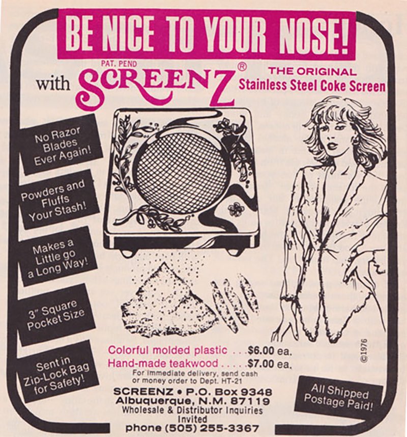 they were able to PATENT their stainless-steel coke filters you lazy kids - just patent coke accessories and make gobs of money like your Uncle Steve, the one with the boat he never uses, did