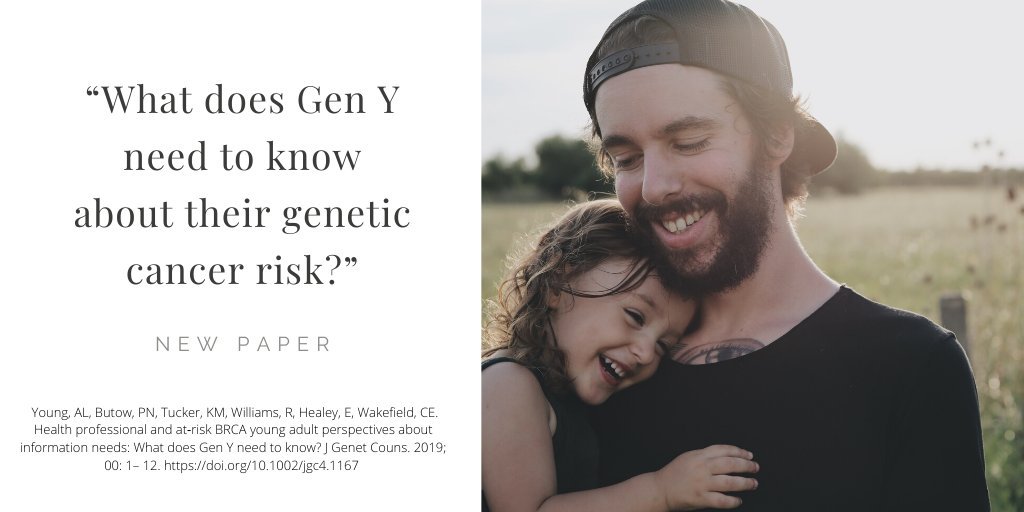 AlisonYoungAU's tweet photo. Health professionals and at-risk #BRCA young adults have different perspectives about their information needs: What are they?
#GenY #GenTalkStudy #hereditarycancer #genetics #geneticcounseling #gcchat https://t.co/nVEejbOfBr @CEwakefield https://t.co/cJh0eVBX2n