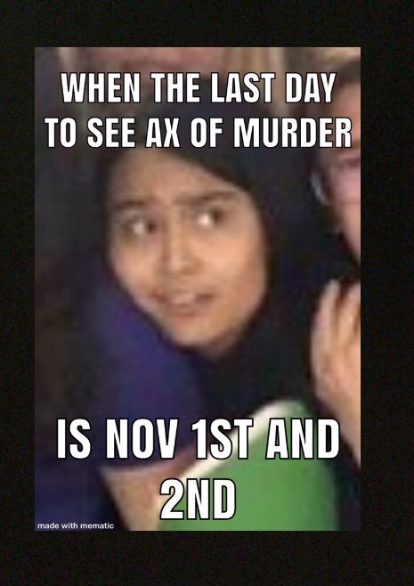 Last chance to get tickets to Ax of Murder at ACP Erie! November 1st and 2nd!! 
$5 at bookstore and $7 at door