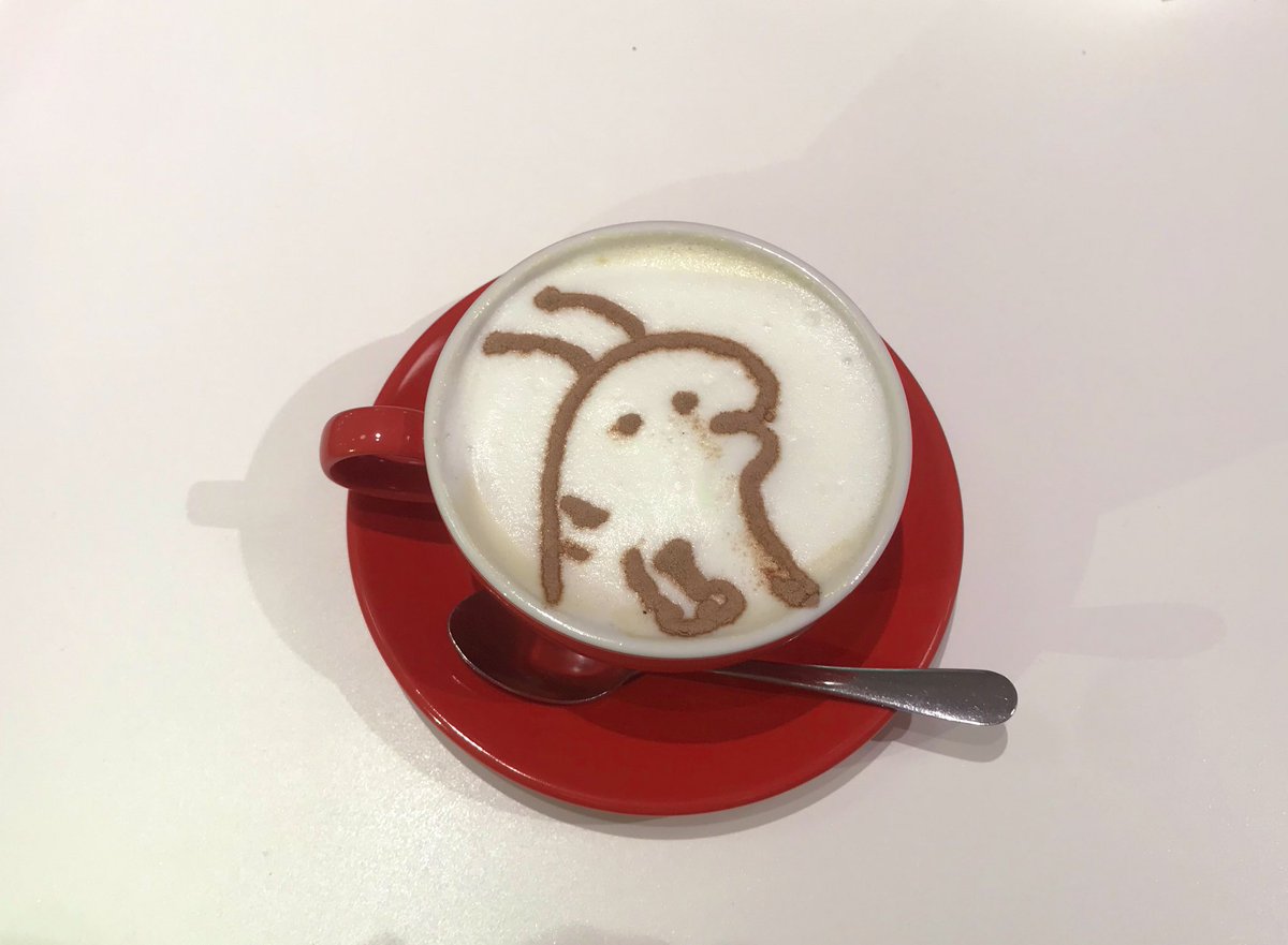 「powderartcafe行ってきました〜〜!!
自分で描けるのたのし〜〜!!!」|伊豆見のイラスト