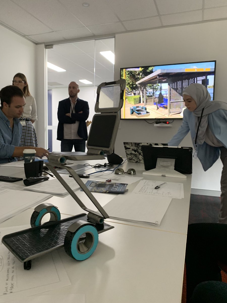 What will mobility look like in Brisbane 2050? Amazing solutions to future problems from QUT design students <a href="/QUTdesign/">QUT Design Lab</a> <a href="/Bombardier/">Bombardier</a> #HCDesign