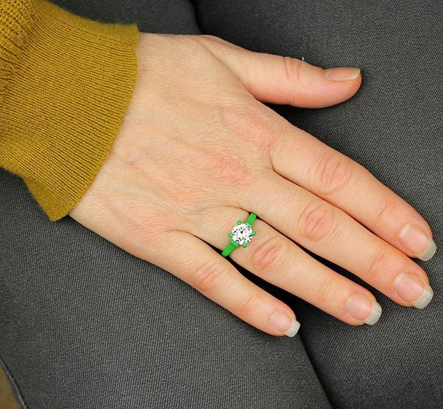 FunhouseLabs's tweet photo. Here’s what I set inside the Kelly Green ring setting from yesterday: White / Clear! This ring will be part of the inventory I bring to @renegadecraft Portland in December. 
Hehe, I feel like some of you may be disappointed with my basic color choice esp… https://t.co/KlnPIs2Jmd https://t.co/3mQ8zvsUAI