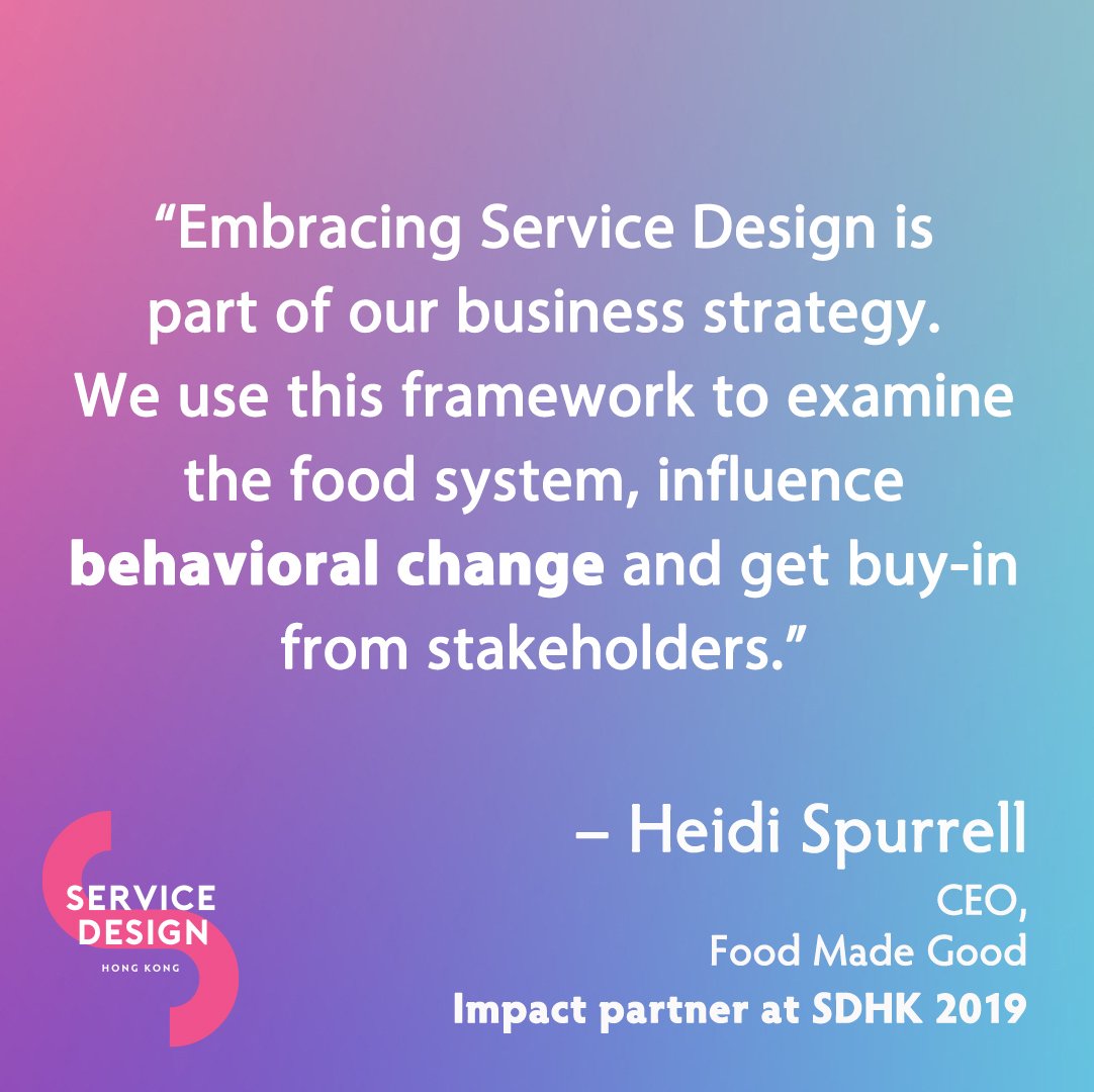 ServiceDesignHK's tweet image. At SDHK this year we have a number of Impact Partners such as ‘Food Made Good HK’, a program that puts chefs and restaurants in direct control of creating a sustainable future of food. #SDHK

Get your tickets now at servicedesign.com.hk