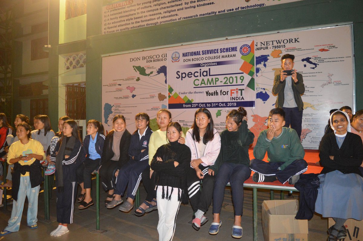 DbcMaram's tweet photo. NSS Special Camp at Don Bosco College, Maram was held for 5 days. 'Youth for Fit India' was the topic. So many students took interest part in it. https://t.co/12SbB0oirm