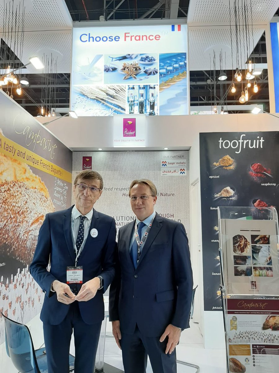 ludovic_pouille's tweet photo. 1/2 Great encounters with dynamic French entrepreneurs on the French Pavilion @Gulfood in #Dubai. Come &amp; visit us at @DWTCOfficial!
#JRI #Boccard #Philibert #Synext
#ChooseFrance 🇫🇷
#FranceUAE 🇫🇷🇦🇪 https://t.co/EnqSPwjvct