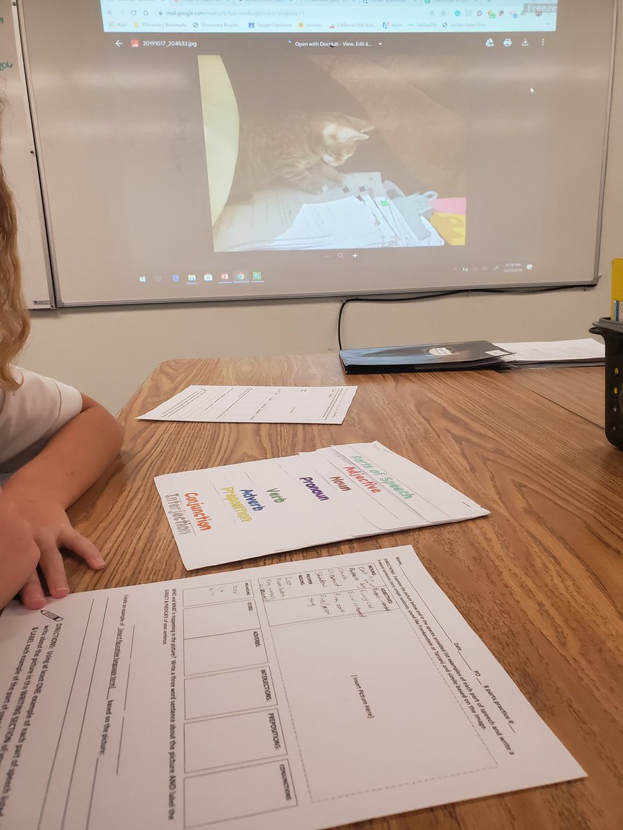 Using a photo of my pet to build a connection with ss.SEL integrated with reviewing parts of speech and creating writing short stories. Loving 5th grade. <a href="/SimiValleyUSD/">Simi Valley Schools</a> <a href="/GardenGroveSV/">Garden Grove IMPACT</a>
