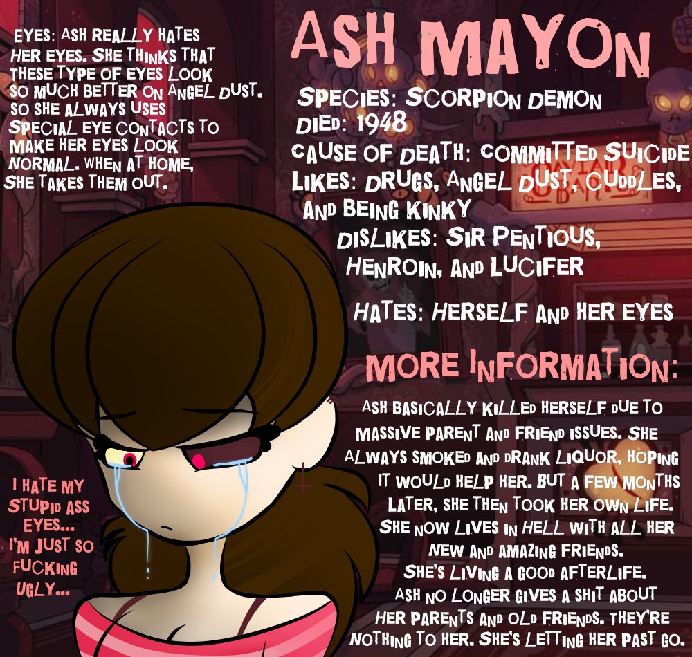 _Pimpy_Spiders_'s tweet image. "So,,,yeah. Here's some information about me..."

 #HazbinHotel #HazbinHotelFanart #art #digitalart #demon