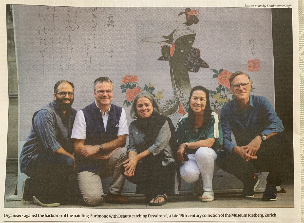 museumchd's tweet photo. Coverage on our event in Chandigarh Newsline (Indian Express). Pictured: Our Deputy curator Seema Gera (centre) with the other organisers of the event and upcoming exhibition. #Museumchd #MuseumRietberg #AliceBonerInstitute
#JapanFoundation #ProHelvetia #SurimonoinIndia https://t.co/DVYjoUg2zu