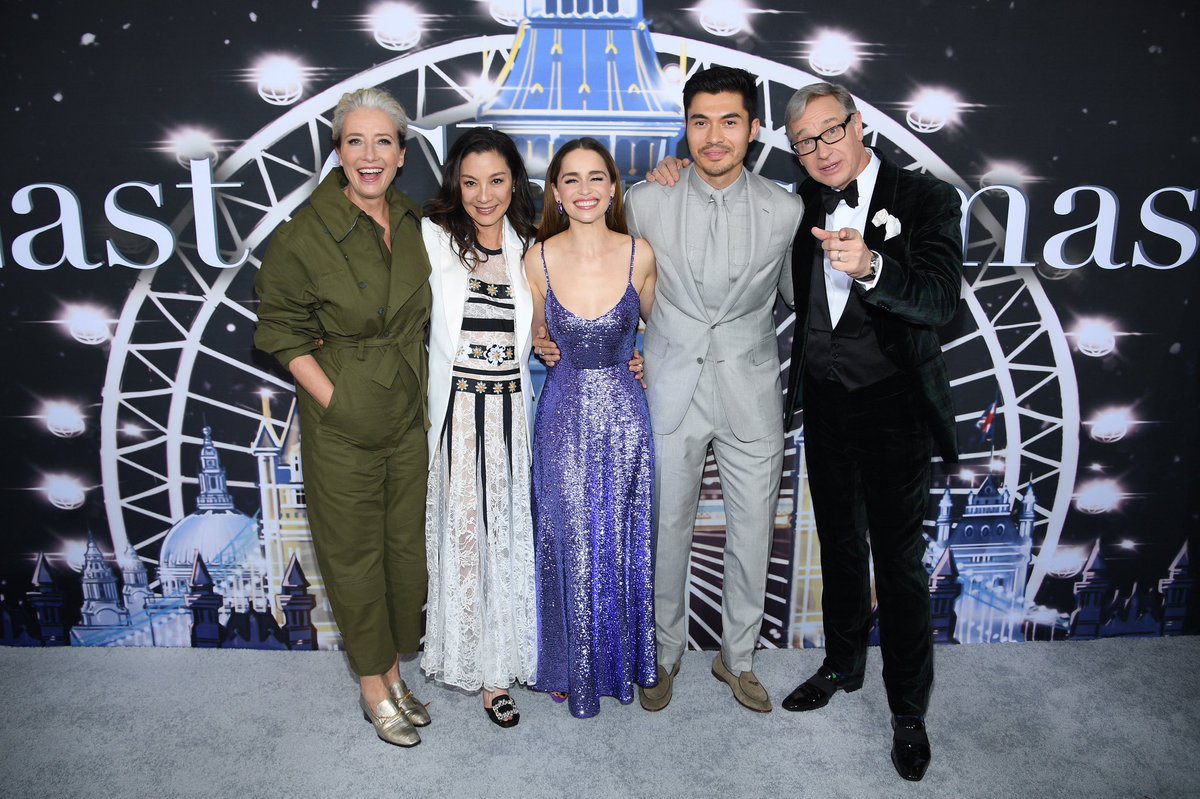 lastchristmas's tweet photo. The cast of #LastChristmasMovie stunned on the grey carpet at the premiere! 🎄✨💖 (2/3) https://t.co/AzC6xNvJMg