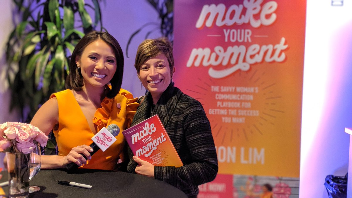 So happy I could be part of @DionLimTV book launch tonight! Excited to read #MakeYourMoment!