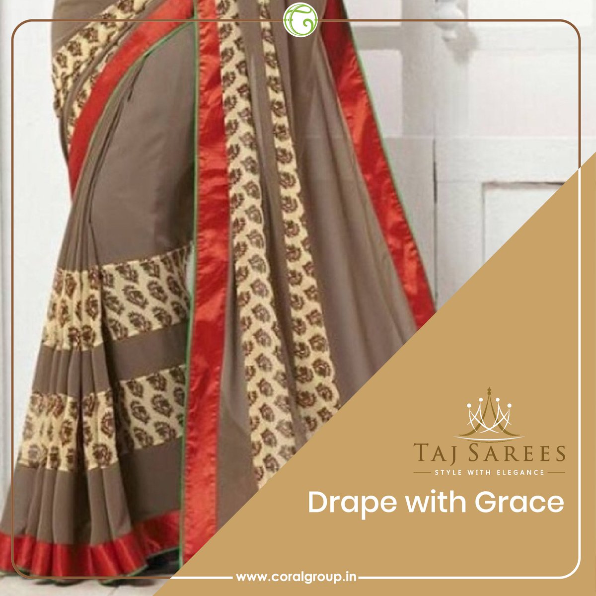 Taj Sarees are epitome of elegance. We produce exquisite traditional sarees of unmatched quality and artisanship. 

Visit: coralgroup.in

#TajSarees #saree #indianwear #weavesofindia #sarees #CoralGroup #Varanasi #India