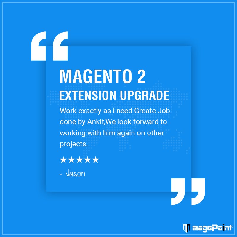 magepointcom's tweet image. Few words from our clients....
#magePoint #Magento2Upgrade #Magento2Extension #magentoDevelopers
magepoint.com/portfolio/