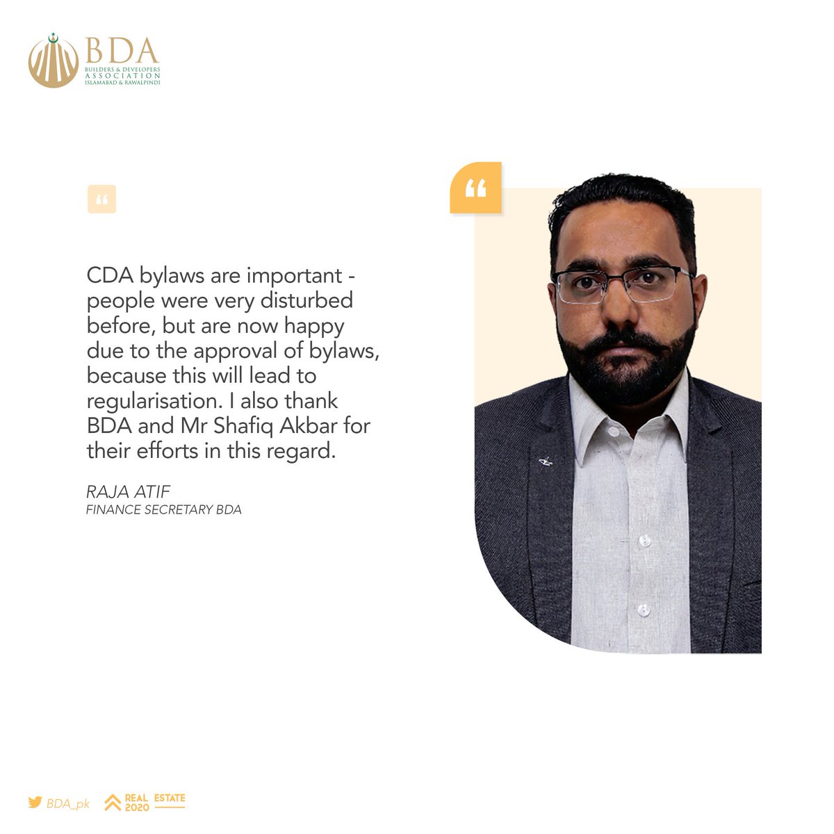 BDA_pk's tweet photo. Raja Atif said while talking about the new CDA bylaws that this was an important step that had to be taken.
#RE2020
#BDA
#Bylaws
#RealEstate
#Islamabad https://t.co/lA7hBY8kbi
