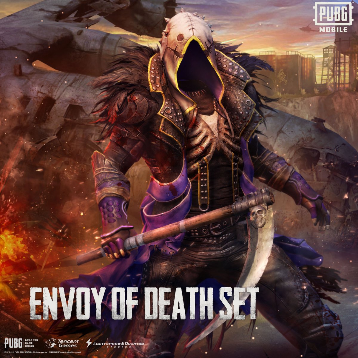 Pubg Mobile If You Re Rocking The Envoy Of Death Set There Is Absolutely No Confusion About What You Ve Come To Do Get Yours Now In Premium Crates T Co Pr7yeef5sm