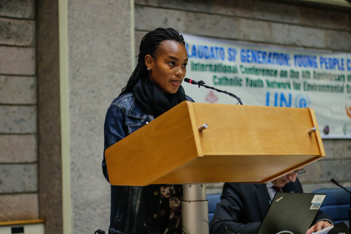 davidnmunene's tweet photo. When @CYNESA brought Jessica Gimo to NBO for the #LaudatoSi Int'l conference, we hoped for the world to hear from a firsthand climate disaster survivor. Thanks @UNEP for amplifying her story of caution, courage &amp; hope!
https://t.co/WgJ6ipwYgv

@OttaroA @iyadabumoghli @VaticanIHD https://t.co/YJP92Py6kB