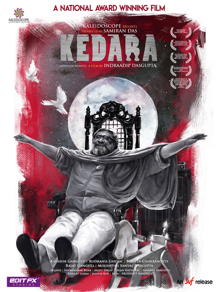 #Kedara #ReleasingOn1stNovember .....
Best wishes to the entire team ....

@kicpl @iindraadip @KGunedited @subhankarbhar @Atmojoarjalojo @srijato_speaks @potla16 @SVFsocial @KedaraTheFilm #RudranilGhosh #BidiptaChakraborty