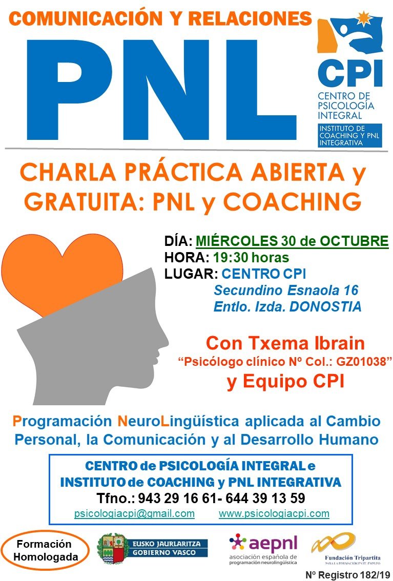 CPIICPNLi's tweet photo. Hoy charla abierta y gratuita sobre Coaching PNL en Donostia.
Gaur hitzaldi ireki eta dohakoa Donostian.
#Donostia #Gipuzkoa #formacionhomologada #charla #profesoreshomologados #bienestaremocional #inteligenciaemocional #autoestima #emociones #coaching #pnl #pnli #lenguaje https://t.co/FlZYKVwHAZ