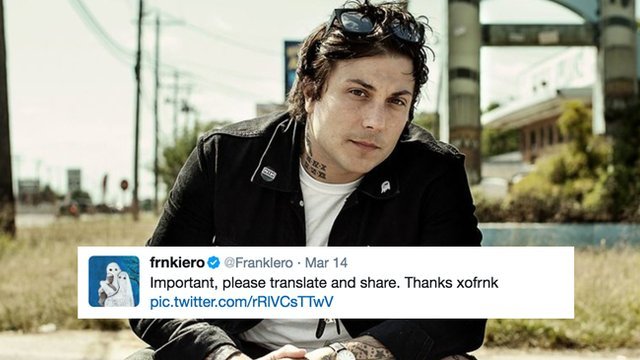 October 31:Happy 39th birthday to singer,Frank Iero (\"Welcome To The Black Parade\")
 