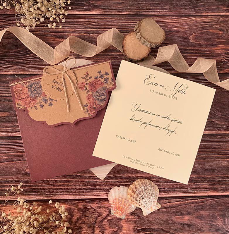 Hasır ipli, isimlikli, bordo zarflı #ekonomikdavetiye 

ürün kodu 100152512 ✨

edavetiye.com/ela-davetiye-5…

Türkiye’nin her yerine ücretsiz kargo 📦 ! ✅200 tl üzeri baskı ücretsiz

#nişandavetiyesi #davetiye #davetiyemodelleri #davetiyesozleri #davetiyeörnekleri #davetiyemiz