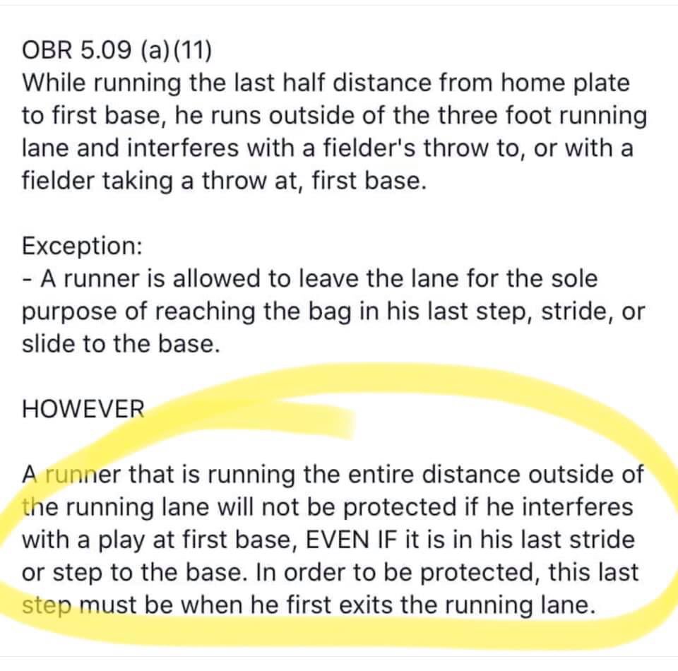 JeffSpedoske's tweet image. @espngolic @wingoz how about you talk to someone who actually knows the rules of baseball?