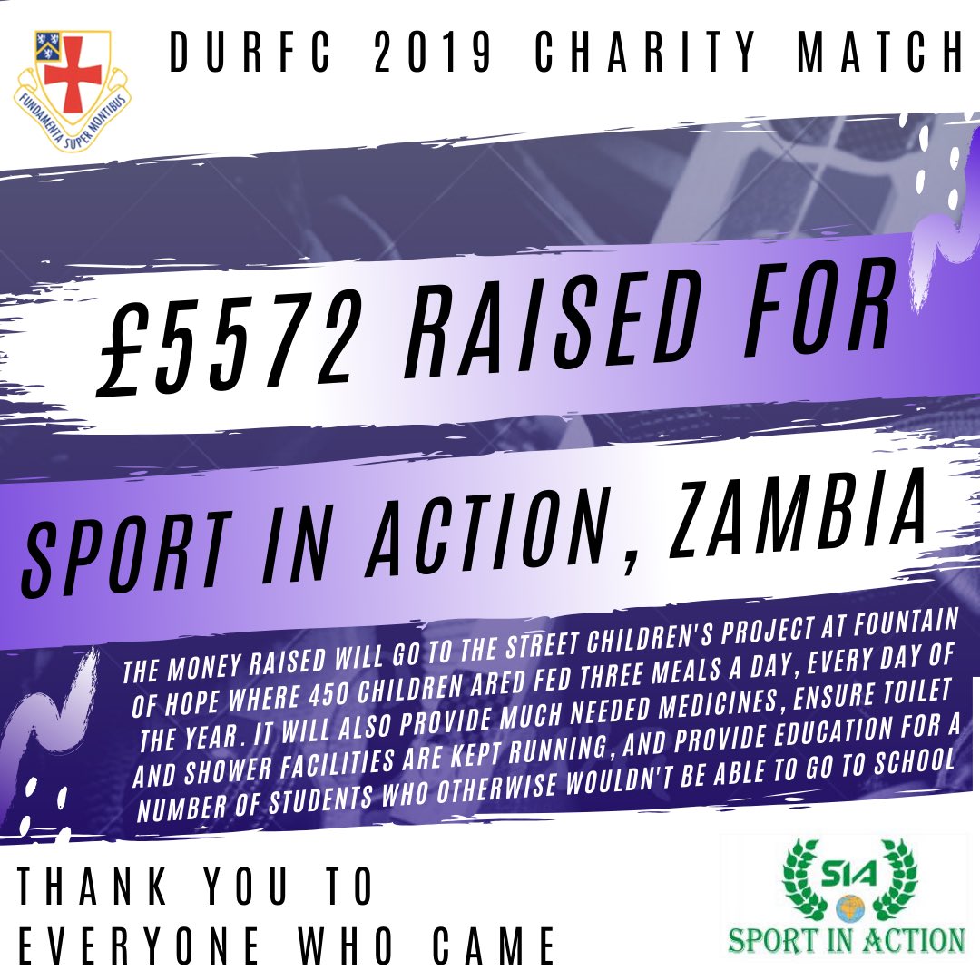 Incredible result from this year’s Charity Match with £5572 being raised, a massive thank you to everyone who came and made it such a great event!