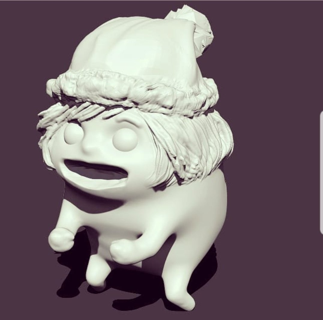 なおみ 今日アップした過去のハロウィンイラストをzbrushで3dにしてみたい 私の技術ではすごく時間がかかりそうだけど Zbrush 筆圧で凹ませたり伸ばしたりできるから面白いんだよね まだ数回しか触れてないけど これは作りかけのまま放置した