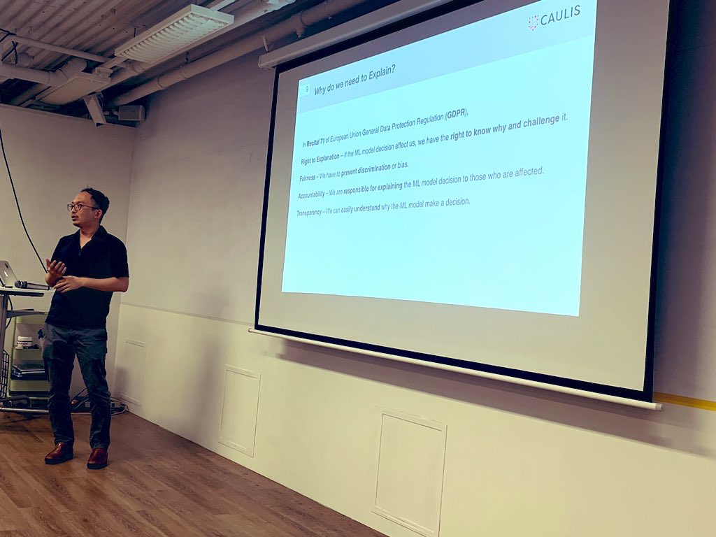 codechrysalis's tweet photo. Why do we need to explain #ML models to humans 🤔? Zoom in! @JohnKSLau #ccminiconf https://t.co/5jk2BPiZxg