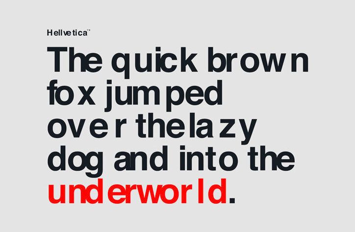 Hellvetica typeface terrifies graphic designers with blood-curdling kerning > bit.ly/2Wrv4M7