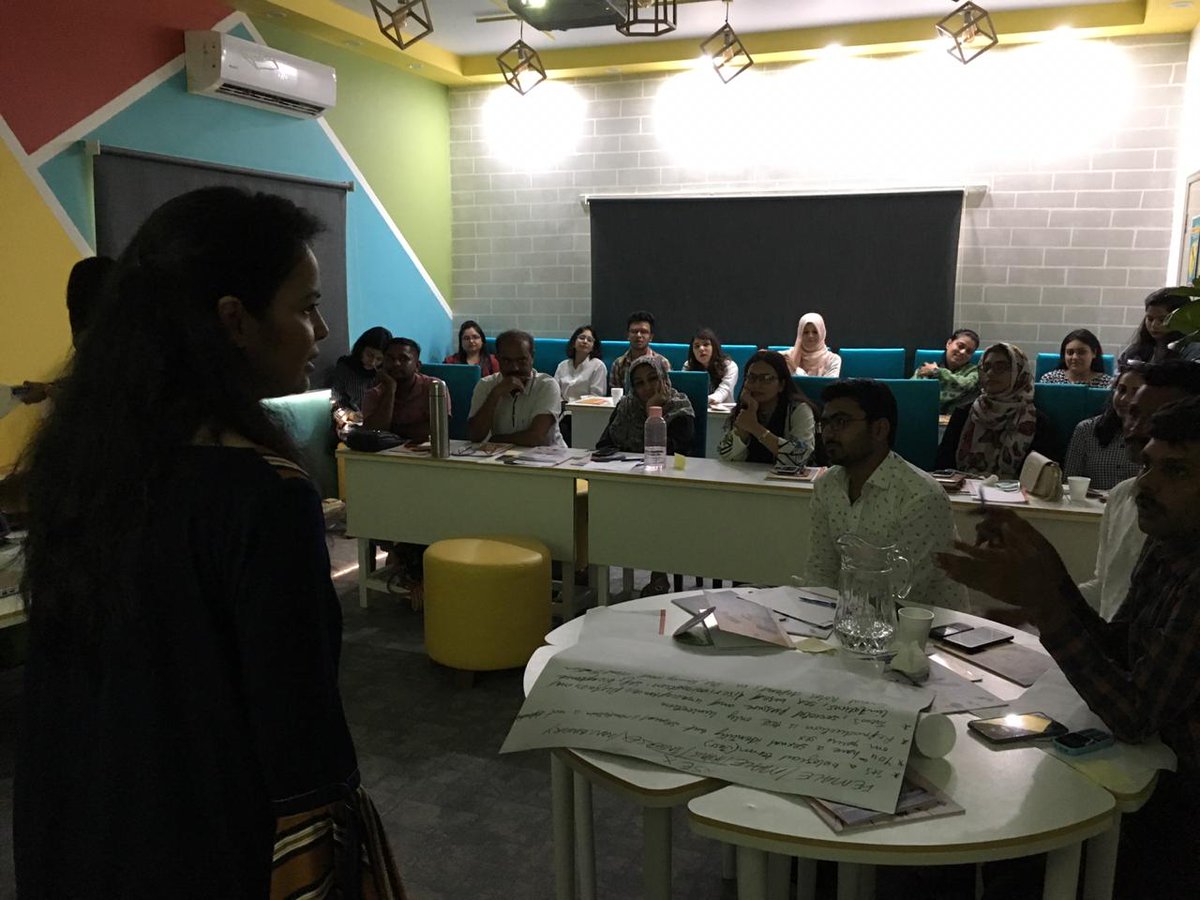 DigitalRightsPK's tweet image. Interactive session on challenges faced by women in the field of journalism led by @najiaashar at our workshop on "Bringing Feminism in Mainstream &amp;amp; Digital Journalism" with @freepressunltd @GnmIonline at @MBaithak.
#FeminismInMedia.