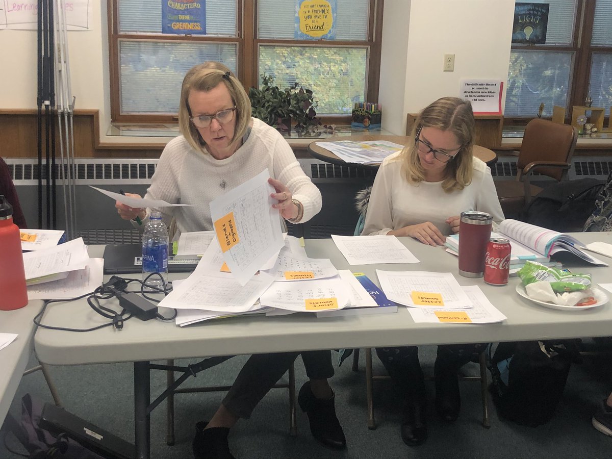MPS teachers diving into data to help inform their small group instruction. #Essential3 #Essential9 #HILProject #MIchiganliteracy