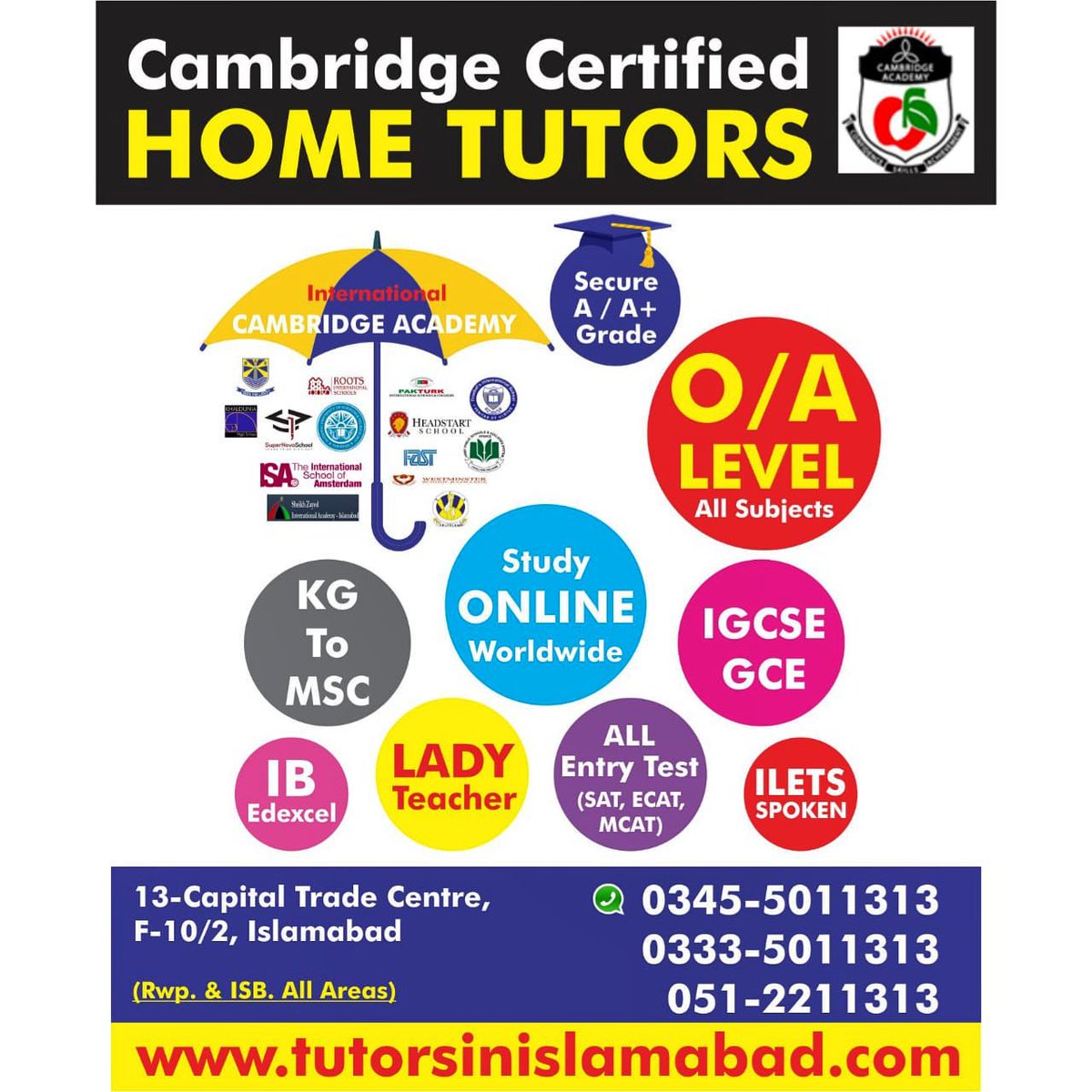 IsbTutors's tweet photo. CIE Distinctions !!!!!

Cambridge Academy does it Again!!!

Congratulations to all our  academic system Students Whose securing the ' DISTINCTION !!!  as https://t.co/qIOKQ8xNZn A*

Congratulations to the respected parents &amp; , Honourable TuTors on this colossal achievement. https://t.co/wypLgGqYKm