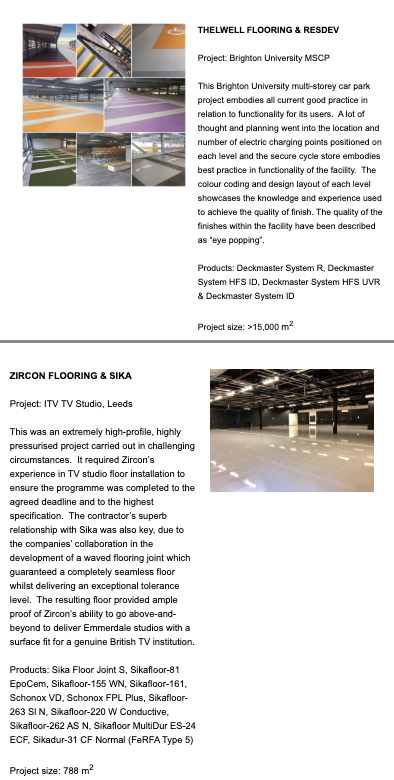 FeRFAResin's tweet photo. Congratulations to @CentralCFS  &amp; Arturo / @mjfgroupuk &amp; @FlowcreteUK / @SurtechLtd &amp; @AltroFlooring / @ThelwellFloors &amp; @resdev_resdev and @ZirconFlooring  &amp; @SikaLimited for being shortlisted in Large Commercial Project of the Year 2019! https://t.co/yH92vhaS1u