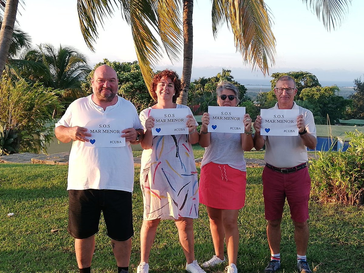Desde #Cuba y con mucho amor de estos cartagenericos... un chillao y fuerte ¡¡¡ #SOSMarMenor !!!