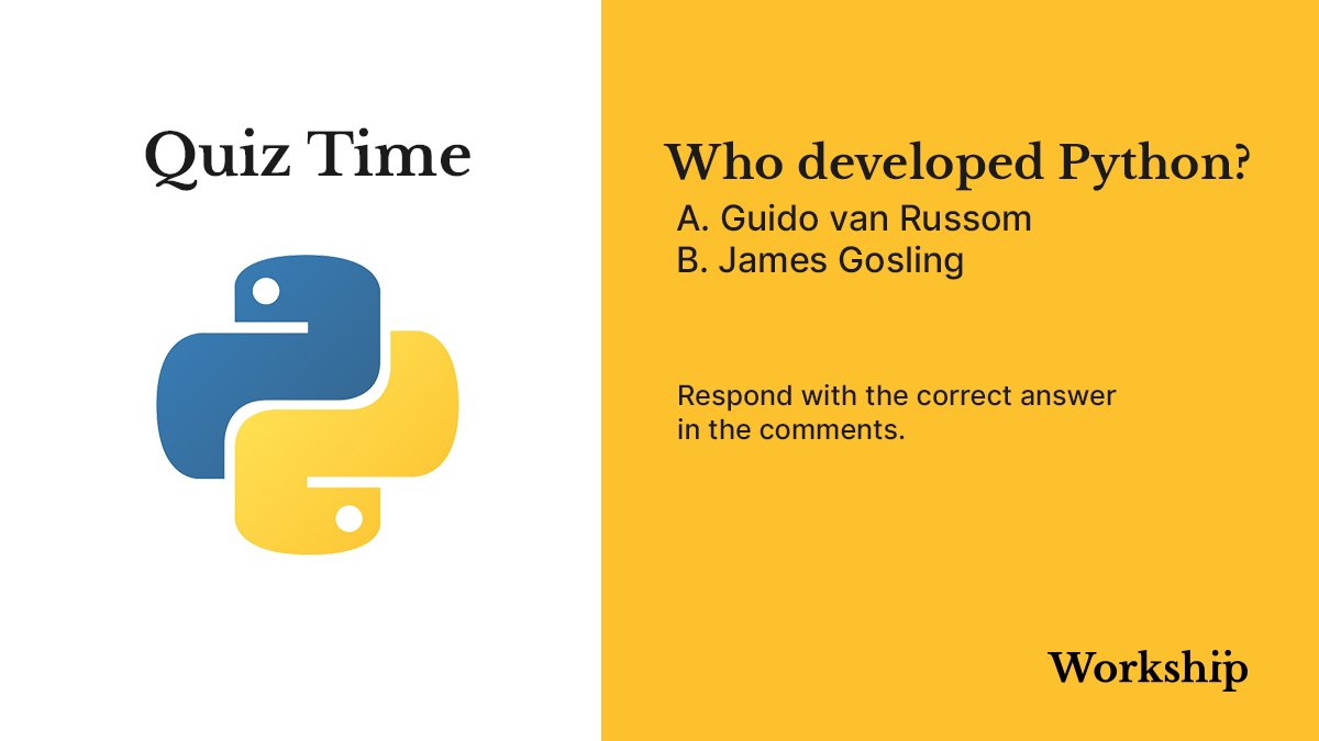 talentnautshq's tweet image. Time for some #programmingtrivia.
Let&apos;s see who gets this one right! 

#quiz #WednesdayWisdom #SoftwareEngineer