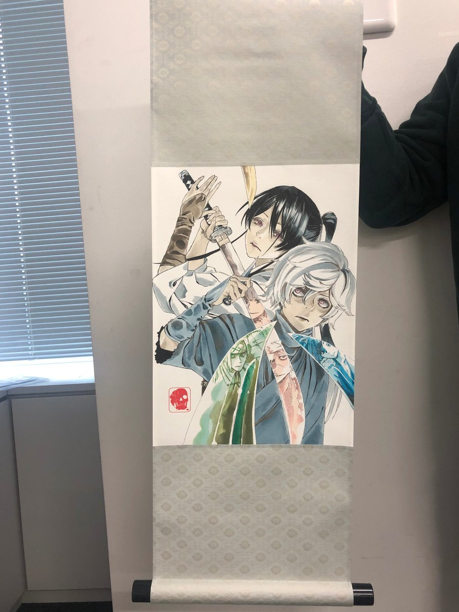 ｊｕｍｐ ｊ ｂｏｏｋｓ編集部 Twitterren 掛け軸到着 小説 地獄楽 うたかたの夢 と 地獄楽 コミックス７巻の応募券で５０名様に当たる ここでしか手に入らないオリジナル掛け軸の見本が編集部に届きました 和テイストの オシャレなデザインに仕上がってい