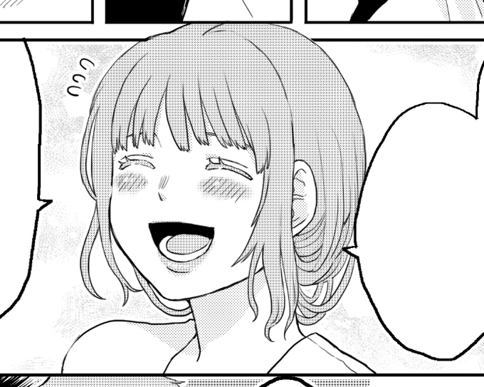 好きな人に向ける笑顔の女の子描くのだいすき 