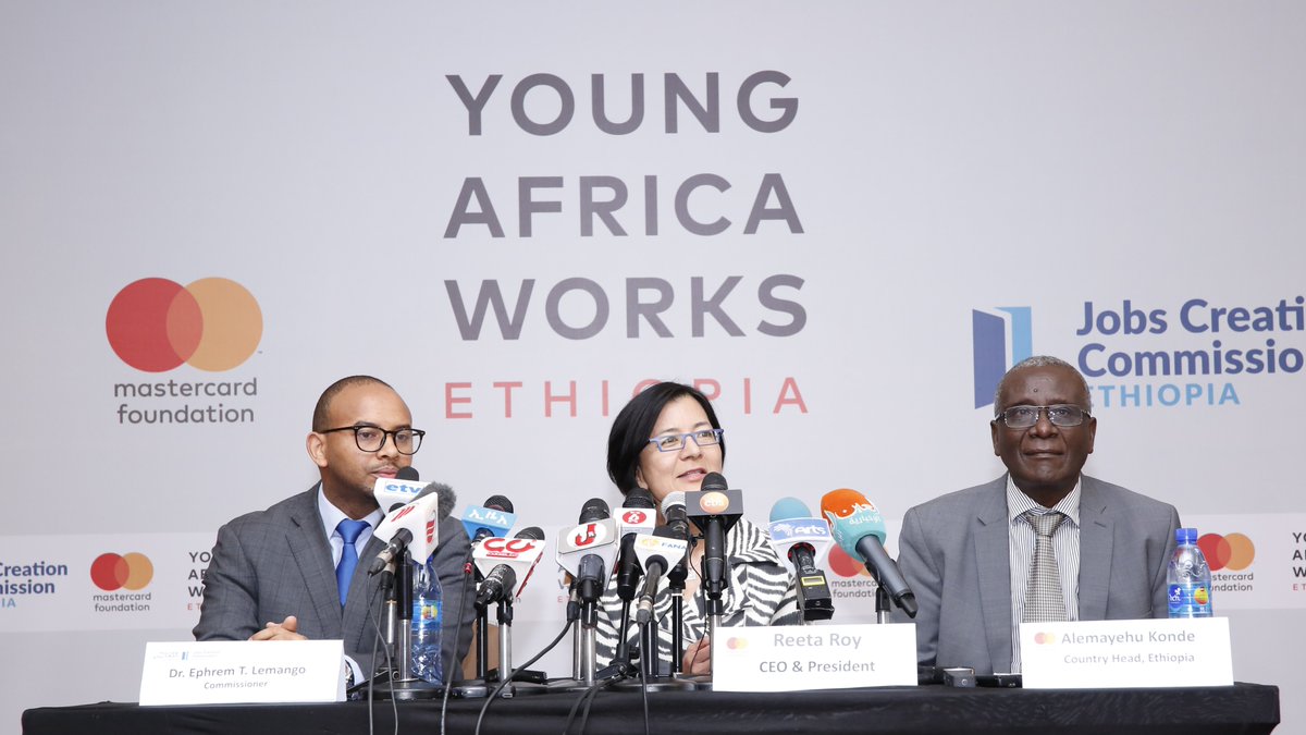 "Today, we are excited to bring #YoungAfricaWorks to #Ethiopia. Over the next 10 years, Young Africa Works in Ethiopia will ensure 10 million young people access dignified and fulfilling work across the country."
-<a href="/reetaroymcf/">Reeta Roy</a> President and CEO, Mastercard Foundation