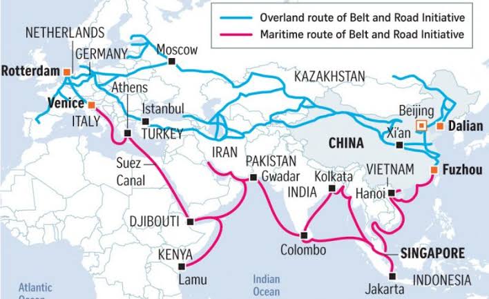 What is missed by many is that China, Russia, and Iran, collaborate for various reasons but also their existence as continental states on the geopolitical world island allows them to overcome Allied dominance of sea & air. Not just ports but actual rail and road  #DragonBear
