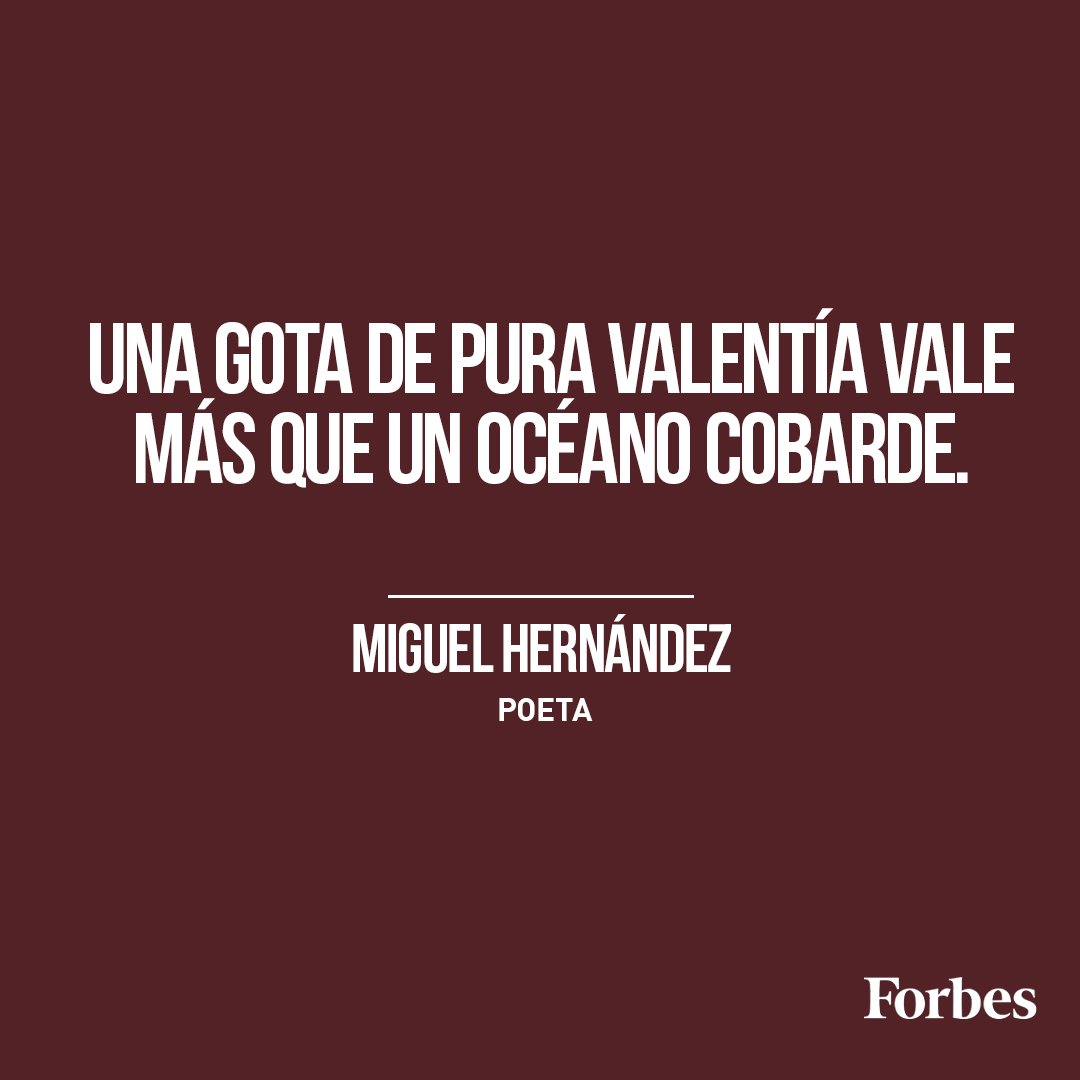 Forbes_es's tweet photo. 🖋#ForbesQuote Hoy se cumplen 109 años del nacimiento de Miguel Hernández, célebre poeta y dramaturgo español del siglo XX https://t.co/HFRPFvH11K