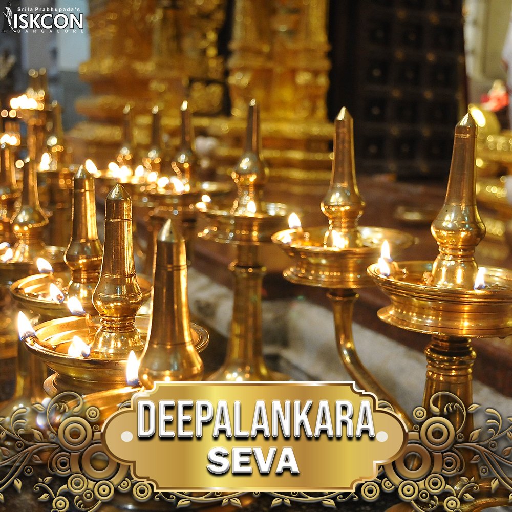 ISKCONBangalore's tweet photo. Do participate in Deepotsava celebrations at ISKCON Bangalore (Oct. 13 to Nov. 12, 2019). You may also offer sevas on the occasion of Deepotsava. Sevas include – Festival Sponsor, Deepalankara Seva and Annadana Seva.
https://t.co/7cQlF4bJt8
#DeepotsavaAnnadanaSeva #DeepotsavaSeva https://t.co/ix9bit3Q3f