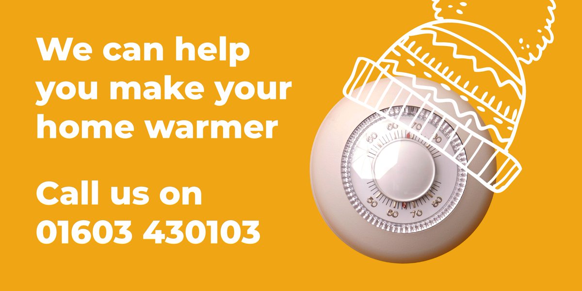 The mornings &amp; evenings are definitely starting to feel a lot colder. If you’re struggling to heat your home, have electrical heating, or simply need some advice, please get in touch with the Warm Homes Fund team.  Call 01603 430103 or visit the website at norfolkwarmhomes.org.uk