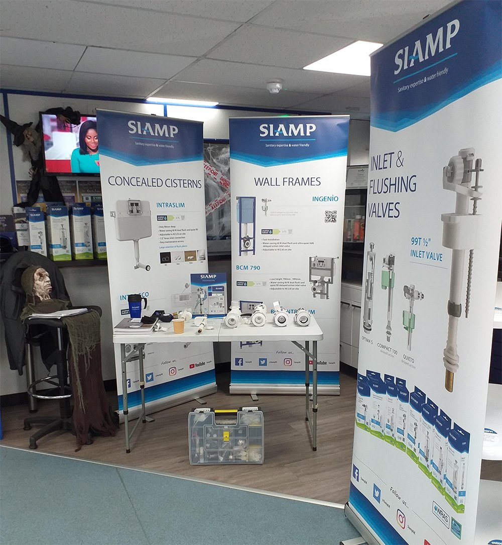 Breakfast morning with <a href="/SiampUK/">Siamp UK Ltd</a> discussing their products at Plumbcity Ipswich today. Special offers available! #plumbing #offers