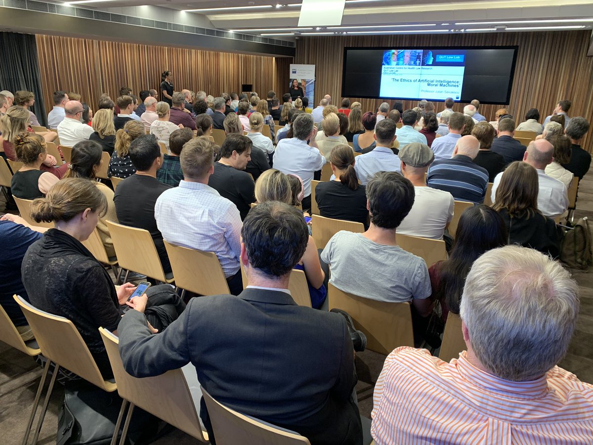 qutlaw's tweet photo. Thank you Professor @juliansavulescu for providing such a thought-provoking discussion on the intersection between #artificialintelligence and ethics! @UniofOxford @HealthLawQUT #QUTLawLab #qut #qutlaw https://t.co/reCRhImWOO