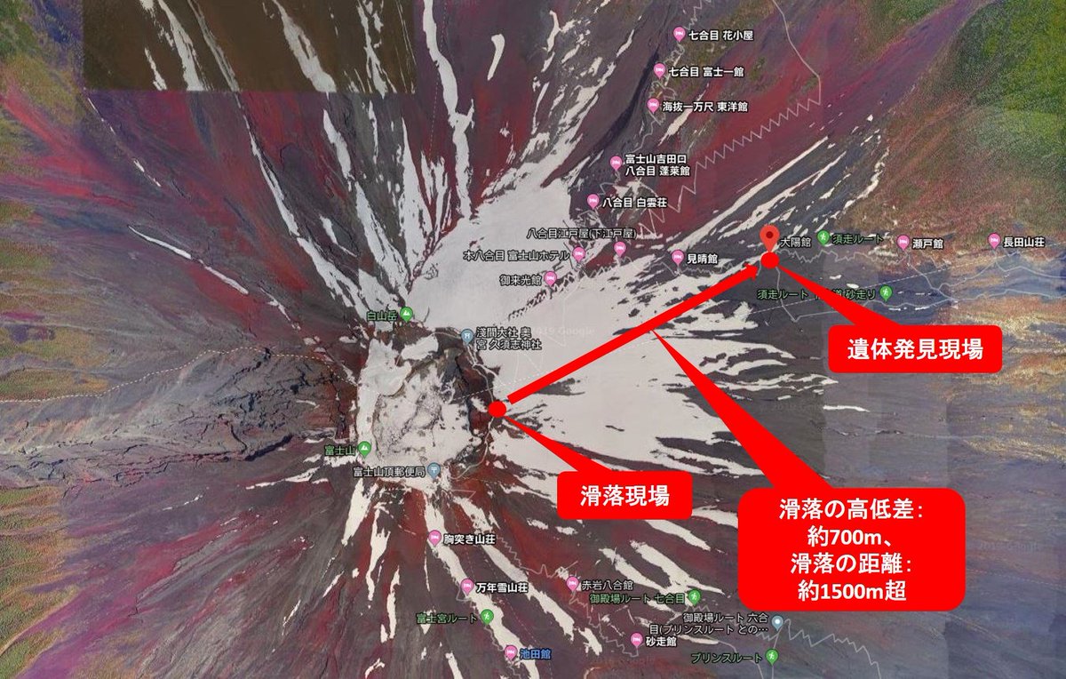 滑落 その後 富士山 ニコニコ生放送 富士山頂上から滑落