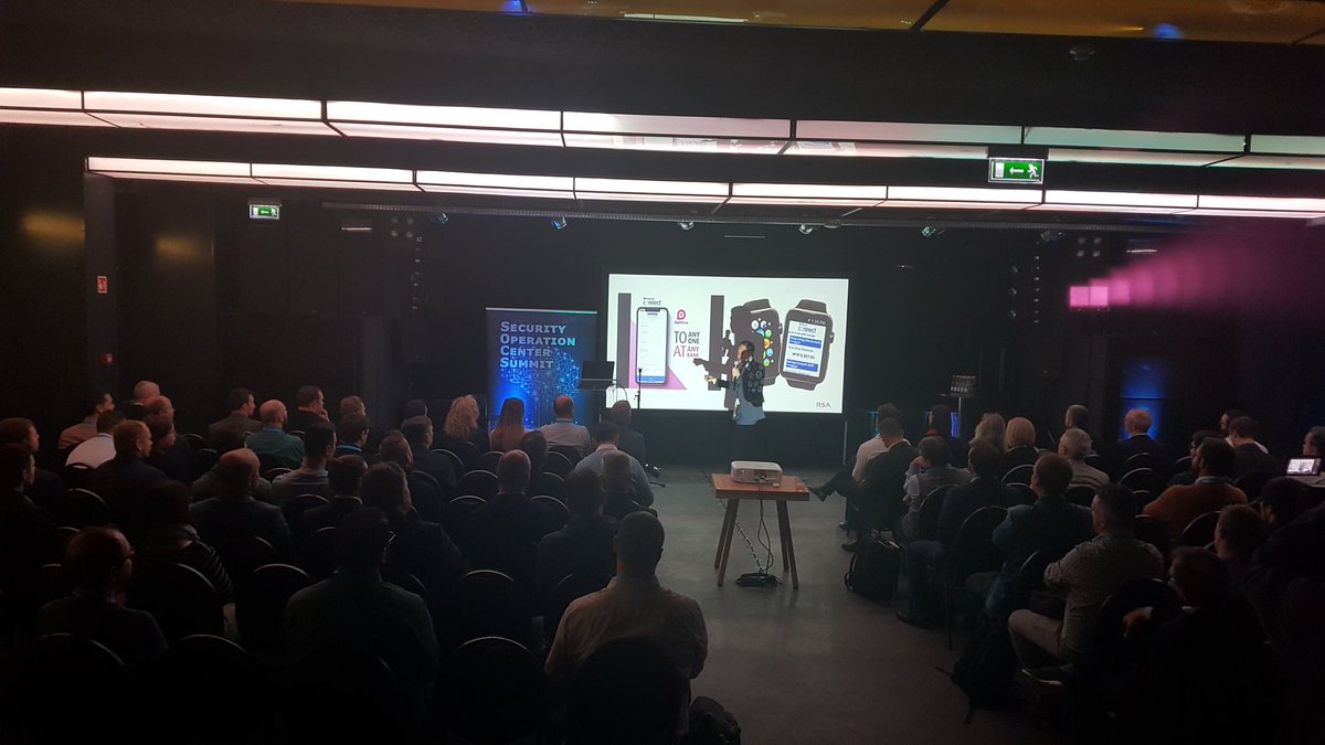 Minaperrot's tweet photo. Crowded room today for the #SOCSummit in Budapest with @RSAsecurity  keynote speaker on stage now. Are you with us at the akvarium club? https://t.co/IW5FtYVX8M