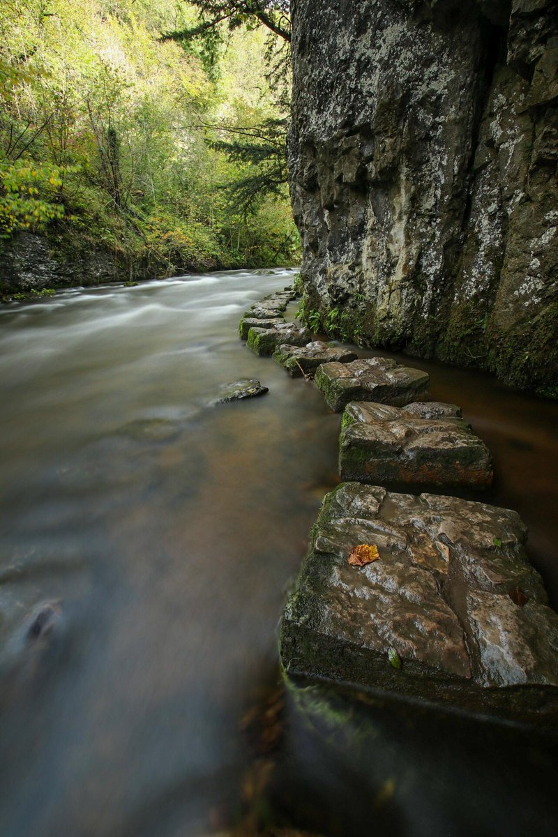 'Cheedale stepping stones in Peak District, England. From u/popsicle90 on /r/mostbeautiful #cheedalesteppingstones #peakdistrict #england #mostbeautiful'