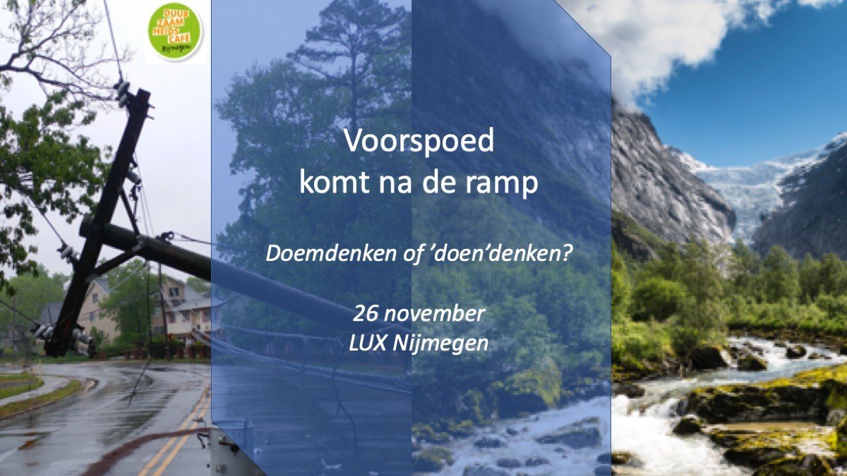 Power2Nijmegen (@power2nijmegen) on Twitter photo Op 26 november is er weer een duurzaamheidscafé in <a href="/LUX_Nijmegen/">LUX Nijmegen</a>. Laat je meenemen in hoe ons beeld van klimaatverandering onze acties bepaalt. Tot dan bij <a href="/DZcafe024/">Duurzaamheidscafe024</a>! Enkele sprekers zijn: <a href="/MaartenKeu/">Maarten Keulemans</a> #PeterPelzen #MathieuSchouten <a href="/EReijnen/">Eric Reijnen Rutten</a> duurzaamheidscafenijmegen.nl/events/voorspo… Op 26 november is er weer een duurzaamheidscafé in <a href="/LUX_Nijmegen/">LUX Nijmegen</a>. Laat je meenemen in hoe ons beeld van klimaatverandering onze acties bepaalt. Tot dan bij <a href="/DZcafe024/">Duurzaamheidscafe024</a>! Enkele sprekers zijn: <a href="/MaartenKeu/">Maarten Keulemans</a> #PeterPelzen #MathieuSchouten <a href="/EReijnen/">Eric Reijnen Rutten</a> duurzaamheidscafenijmegen.nl/events/voorspo…