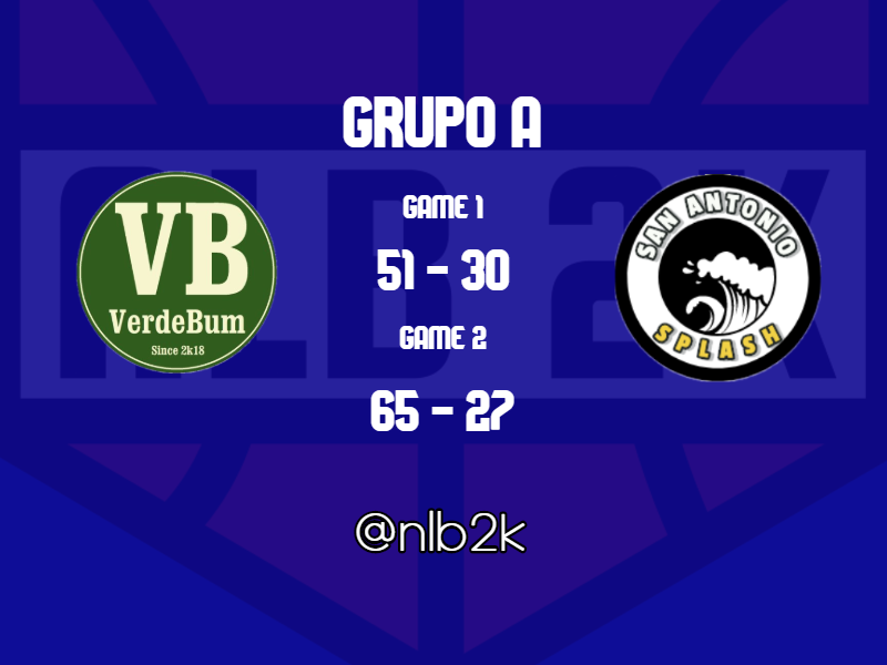 Resultado J5 de Grupo A en TorneosPs4

🏀<a href="/verdebum2k/">VerdeBum</a> 51🆚30 <a href="/AntonioSplash/">AntonioSplash</a>
➡️nlb2k.com/event/verdebum…

🏀<a href="/AntonioSplash/">AntonioSplash</a> 27🆚65 <a href="/verdebum2k/">VerdeBum</a>
➡️nlb2k.com/event/san-anto…

🌐torneosps4.nlb2k.com
